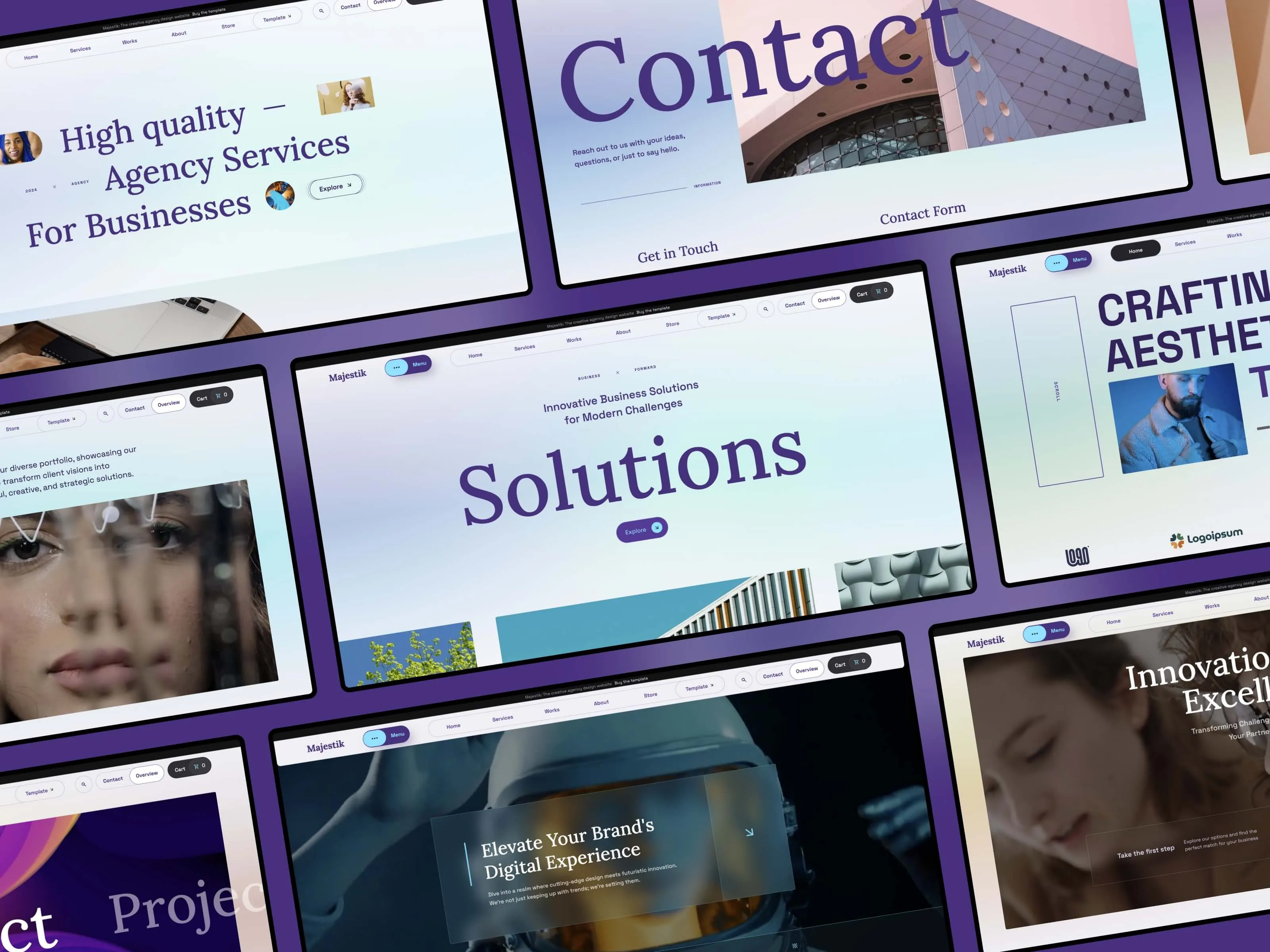 Majestik: Agency Webflow Template