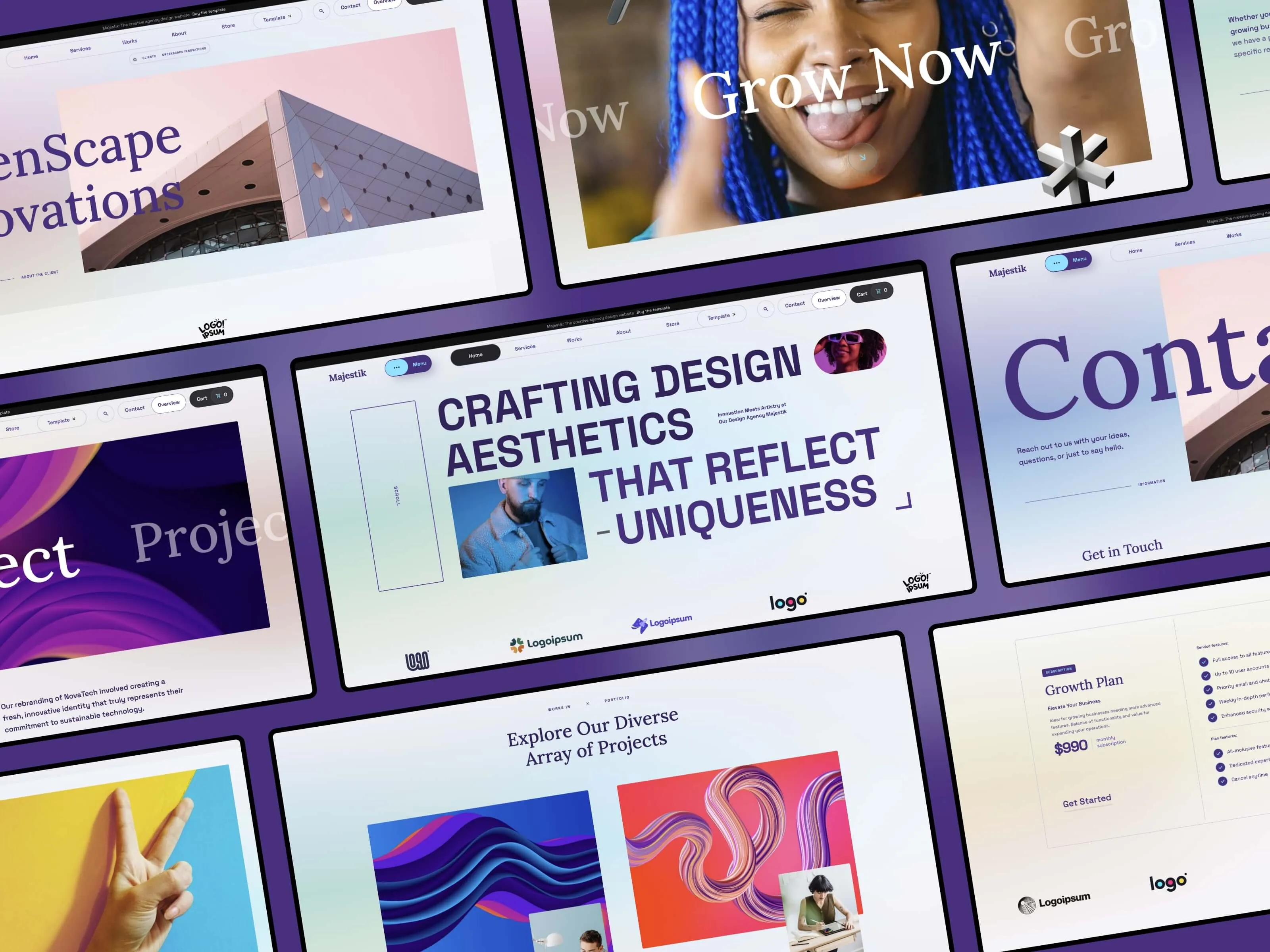 Majestik: Agency Webflow Template